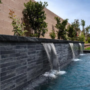 Glam Series Blue 2-1/4x9-1/2 Glossy Ceramic Tile