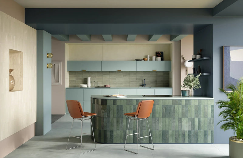 Glam Series Sage 2-1/4x9-1/2 Matte Porcelain Tile