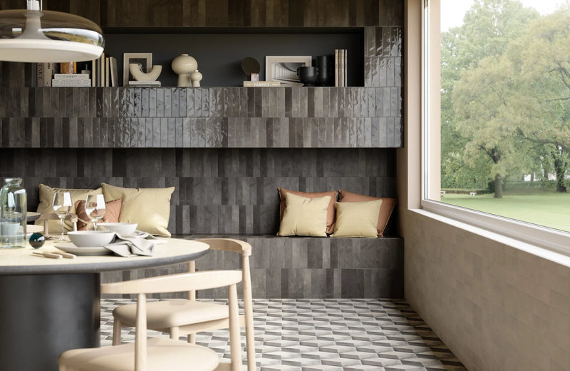 Glam Series Taupe 1/2x9-1/2 Pencil Bullnose Matte Porcelain Trim