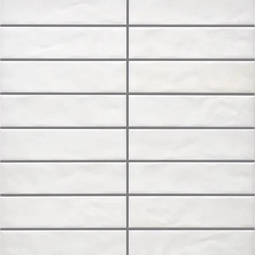 Glam Series White 2-1/4x9-1/2 Glossy Porcelain Tile