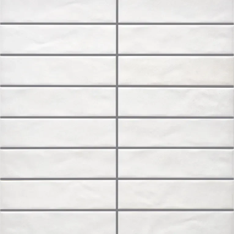 Glam Series White 2-1/4x9-1/2 Matte Porcelain Tile