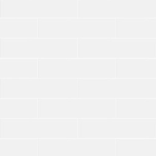 Glenbrook Stripes Polar White 2x8 Matte Ceramic Tile