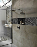 Glissen Pattern Misc. 0.24 Inch Crystallized Glass Mosaic Tile