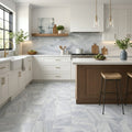 Glorious Blue 24x12 Honed Stone Tile 12x24 — Kitchen floor