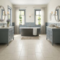 Gobi 12x24 Honed Limestone Tile — Bathroom floor