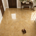 Gold Travertine Tile 12x12 Filled, Honed — Foyer floor