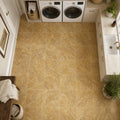 Gold Travertine Tile 12x12 Filled, Honed — Laundry Room floor