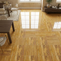 Gold Travertine Tile 18x18 Polished — Dining Room floor