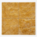 Gold Travertine Tile 18x18 Tumbled close-up