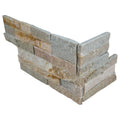 Golden Honey Pencil 6x18 Corner Splitface Quartzite Ledger Stone