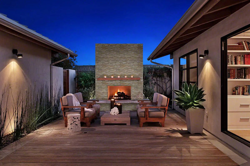 Golden Honey 6x24 Panel Splitface Quartzite Ledger Stone