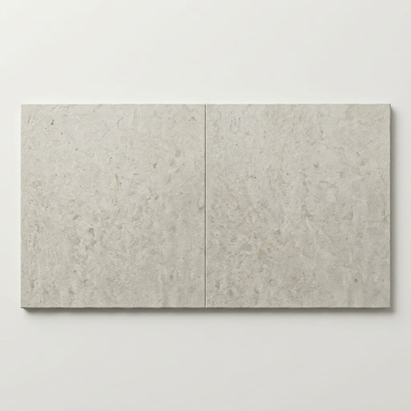 Golden Sand 24x24 Brushed Marble Tile close-up