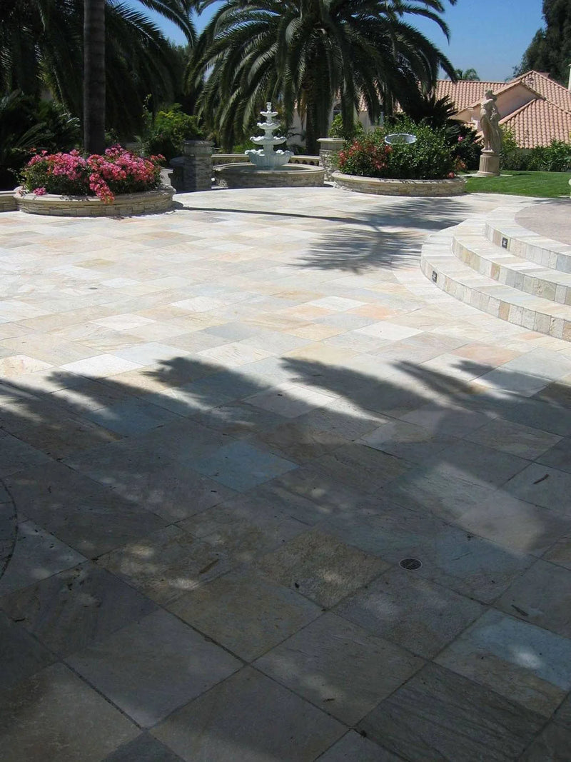 Golden White 12x12 Gauged Quartzite Tile