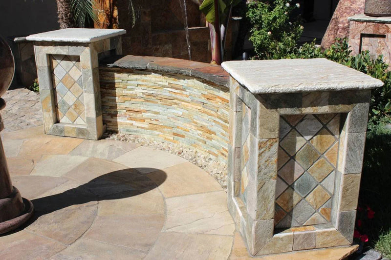 Golden White 12x12 Gauged Quartzite Tile