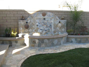 Golden White Mesh Random Flagstone Quartzite Paver