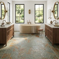 Grand Canyon Peak Quartzite Natural 12 x 24 x 2 Quartzite Wall Cap Cap 12x24 tile — Bathroom floor