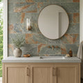 Grand Canyon Peak Quartzite Natural 12 x 24 x 2 Quartzite Wall Cap Cap 12x24 tile — Bathroom vanity wall