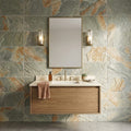 Grand Canyon Peak Quartzite Natural 16 x 24 x 2 Quartzite Wall Cap Cap 16x24 tile — Bathroom vanity wall