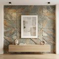 Grand Canyon Peak Quartzite Natural 16 x 24 x 2 Quartzite Wall Cap Cap 16x24 tile — Living Room feature wall