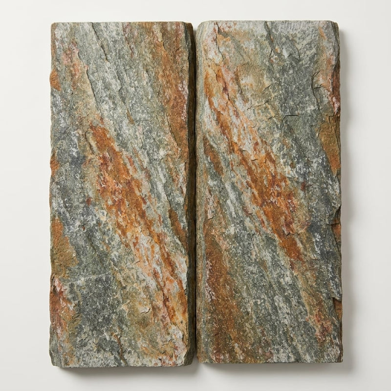Grand Canyon Peak Quartzite Natural 8 x 24 x 2 Quartzite Wall Cap Cap 8x24 close-up