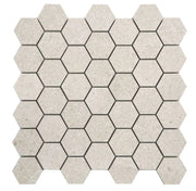 Grant Beige 2x2 Hexagon Porcelain Mosaic