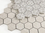 Grant Beige 2x2 Hexagon Porcelain Mosaic