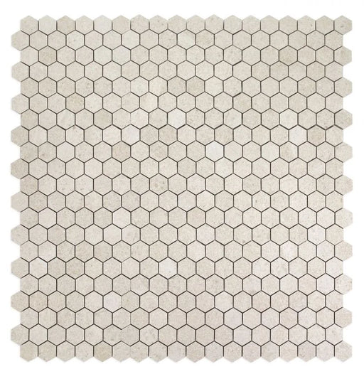 Grant Beige 2x2 Hexagon Porcelain Mosaic