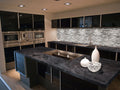 Gray Cliff Interlocking Pattern Misc. 0.16 Inch Glass Mosaic Tile