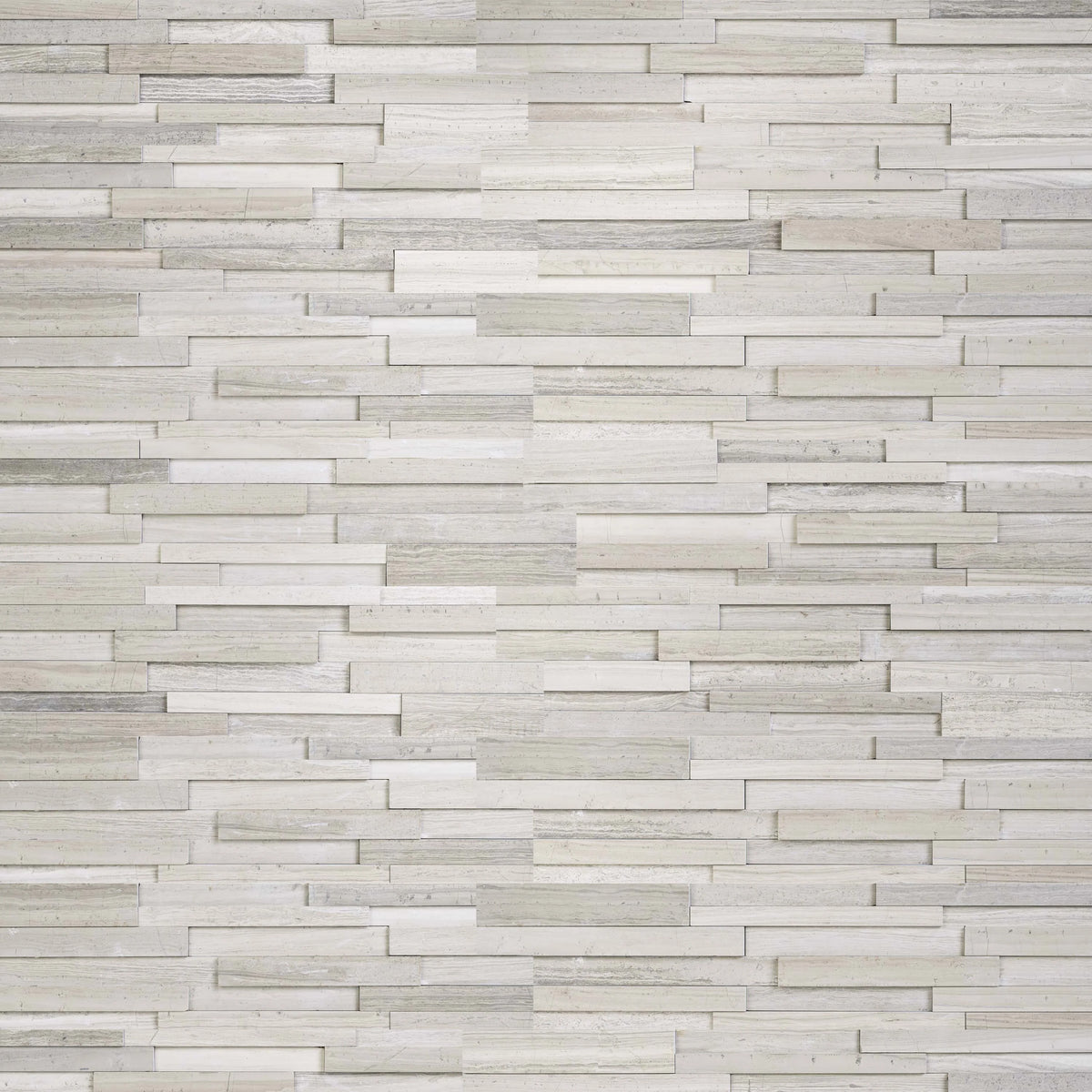 Brown Wave 6x24 Panel 3D Honed Marble Ledger Stone — Solidshape