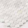 Greecian White 1 Hexagon Polished Marble Mosaic Tile