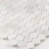 Greecian White 1 Hexagon Polished Marble Mosaic Tile