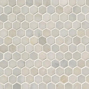 Greecian White 1 Hexagon Polished Marble Mosaic Tile