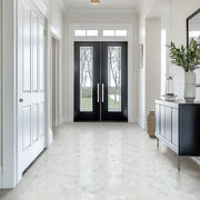 Greecian White 2 Hexagon Pattern Polished Marble Mosaic Tile