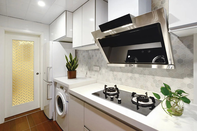 Greecian White 2 Hexagon Pattern Polished Marble Mosaic Tile