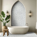Greecian White 2x2 Octagon Polished Marble Mosaic Tile