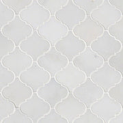 Greecian White Arabesque Polished Marble Mosaic Tile