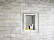 Greecian White Arabesque Polished Marble Mosaic Tile