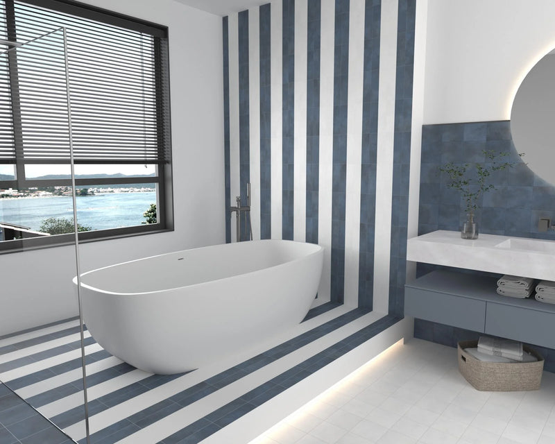 Greenland Cobalt Bullnose 5.8x5.8 Matte Ceramic Trim