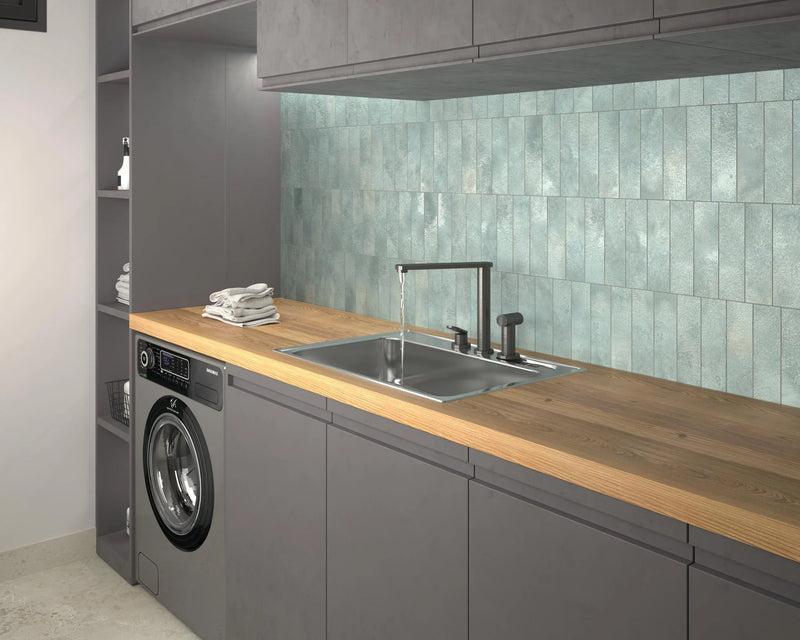 Greenland Teal 2.5x8.8 Glossy Porcelain Tile