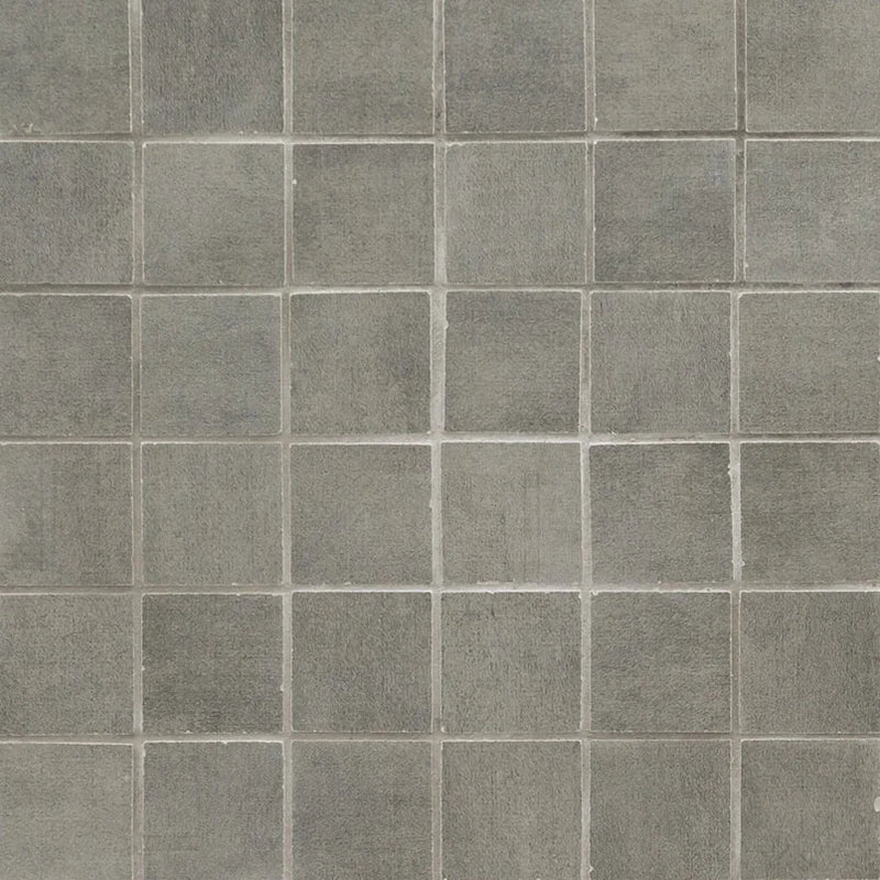 Gridscale Graphite 2x2 Matte Ceramic Mosaic Tile