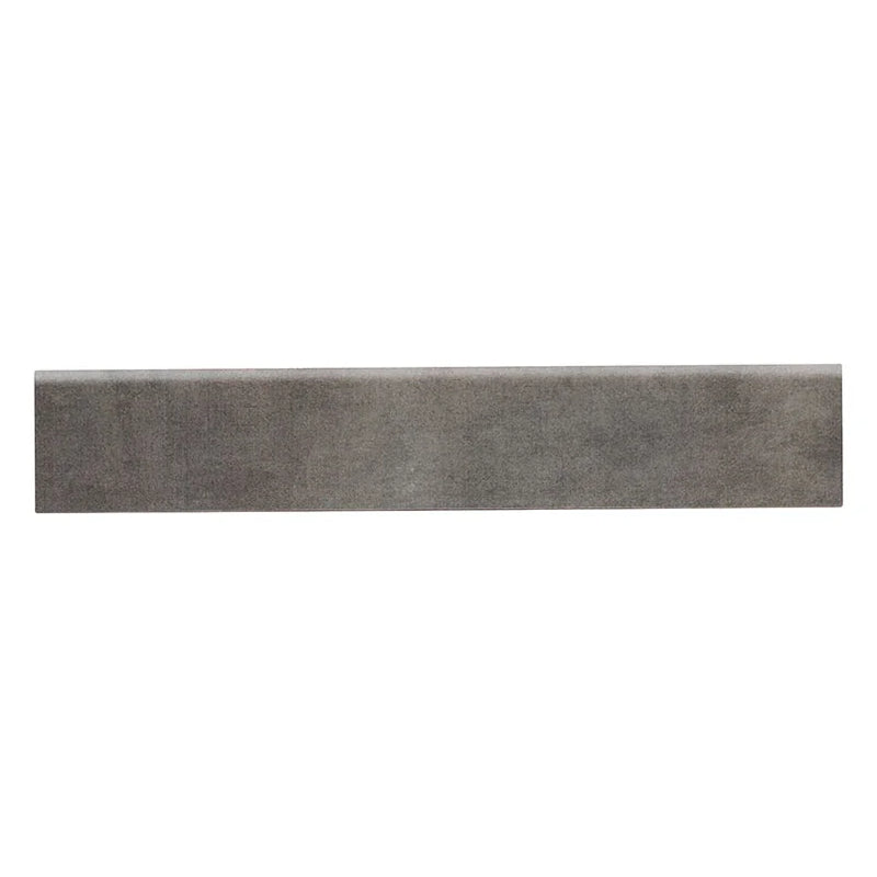 Gridscale Graphite 3x18 Bullnose Matte Ceramic Trim
