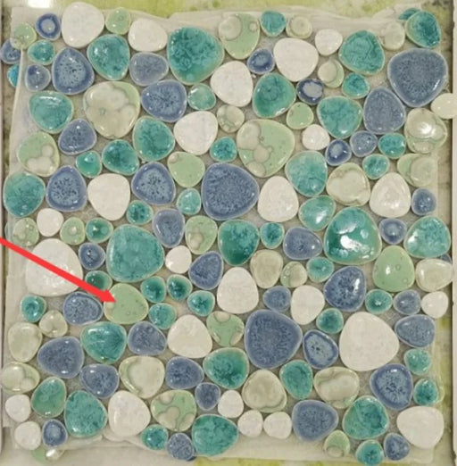 Growing Sea Pebble Glass Mosaic