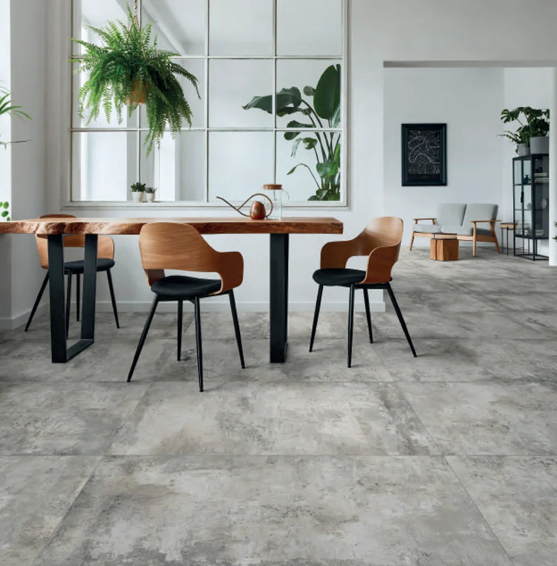 Grunge Smoke 24x48 Matte Porcelain Tile