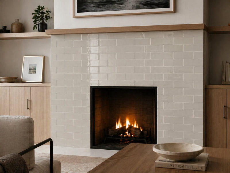H Line Pumice Glossy 3x6 Ceramic  Tile
