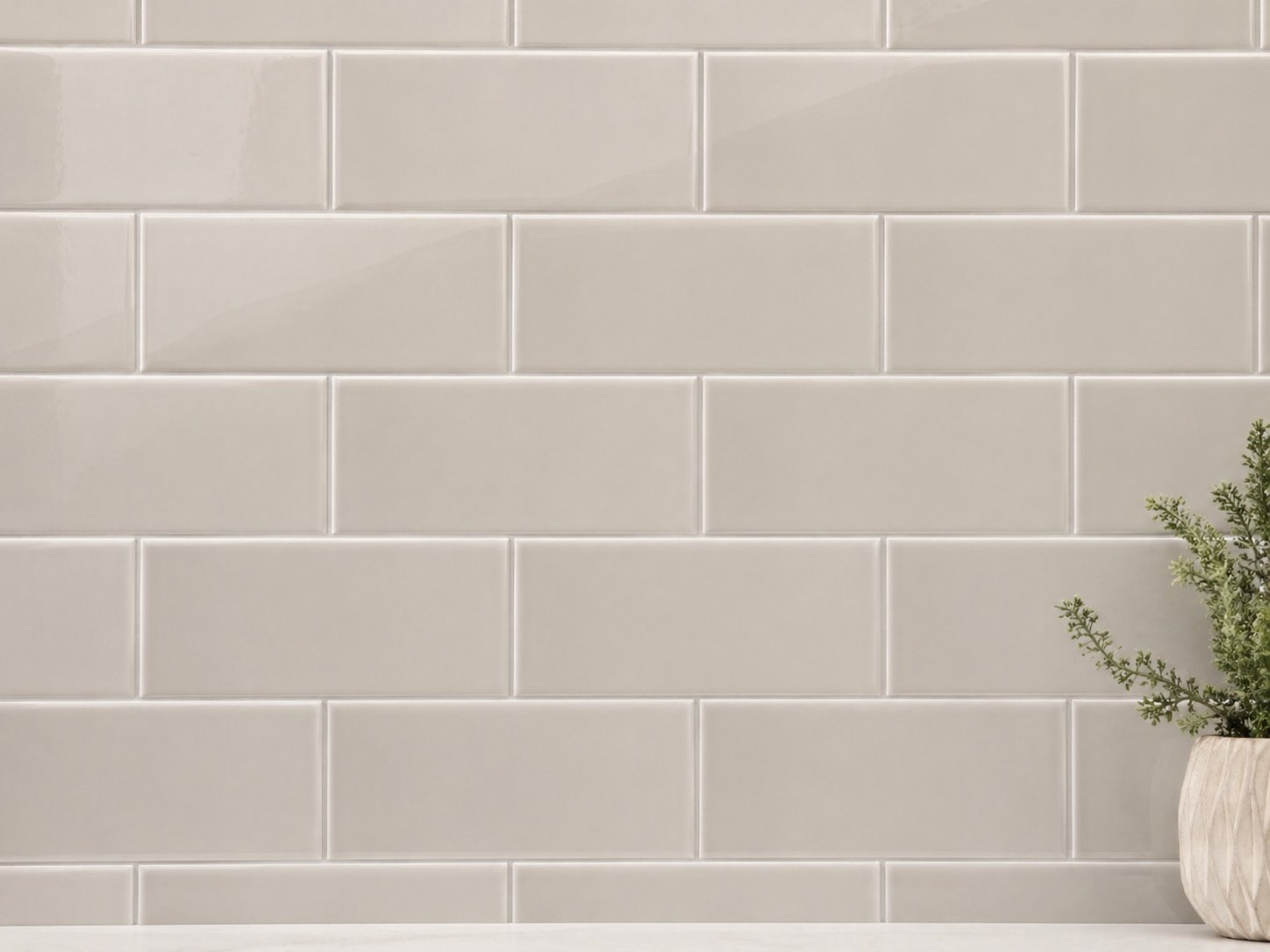 H Line Pumice Glossy 3x6 Ceramic Tile — Solidshape