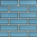 Haiku Sapphire Beveled Subway 2x4 Misc. 0.31 Inch Glass Tile