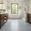 Haisa Blue 12x24 Honed Stone Marble & Dolomite Tile — Primary Bath floor