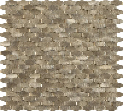 Halley Gold 11.18x11.81 Glass Mosaic