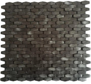 Halley Gunmetal 11.18x11.81 Matte Glass Mosaic