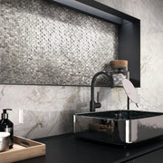 Halley Silver 11.18x11.81 Matte Glass Mosaic